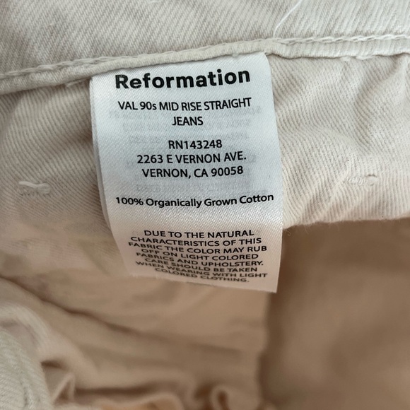 Val 90s Mid Rise Straight Jeans | Color Fior di Latte | Size 27 - Picture 8 of 8